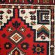 Tapis Vintage Hamadan en Laine (74cm x 140cm), Années 1970, Élégance Tradit