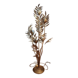 Design floor lamp golden leaves