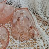 Set of 9 pink Vereco cups