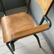 Set of four school teacher armchairs
