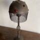 Brutalist iron chain table lamp, 1970s