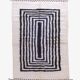Black and White Rug from Morocco - 268 x 175 cm