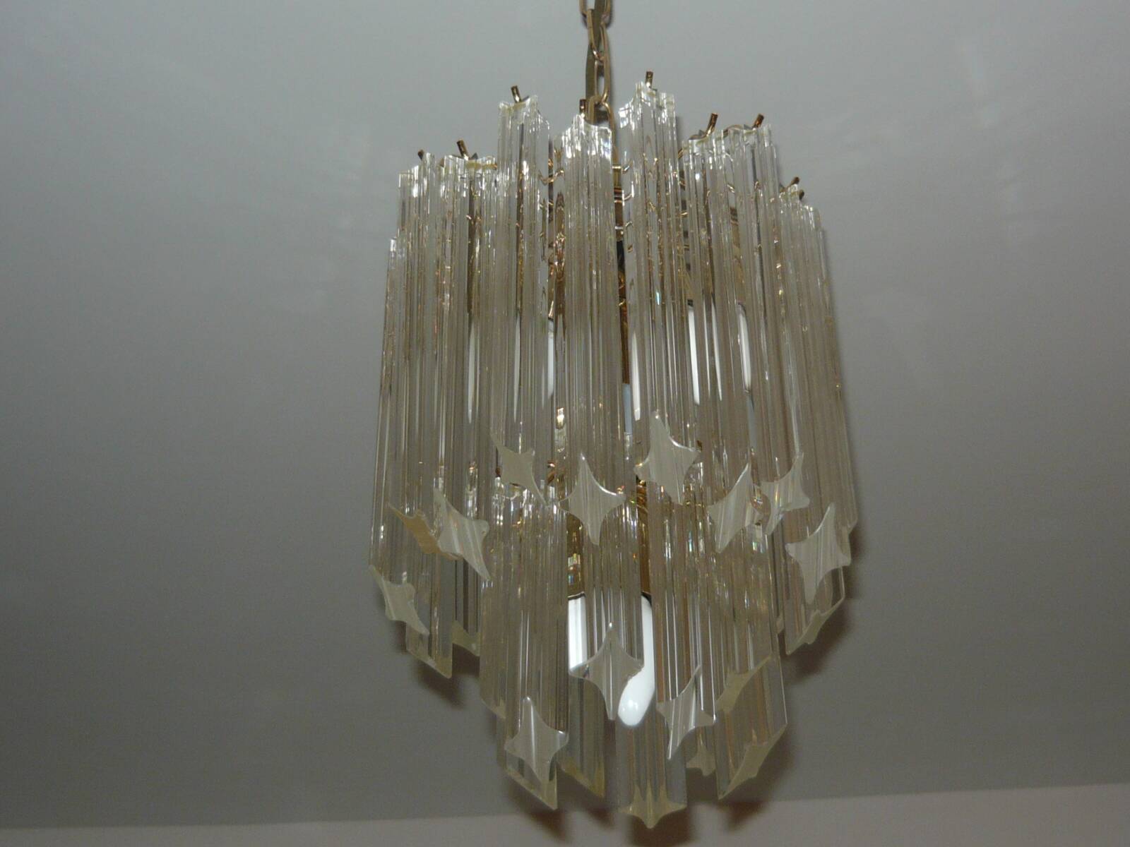 Murano crystal chandelier by Paolo Venini 1970/1980
