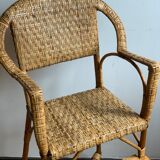 Rattan high chair