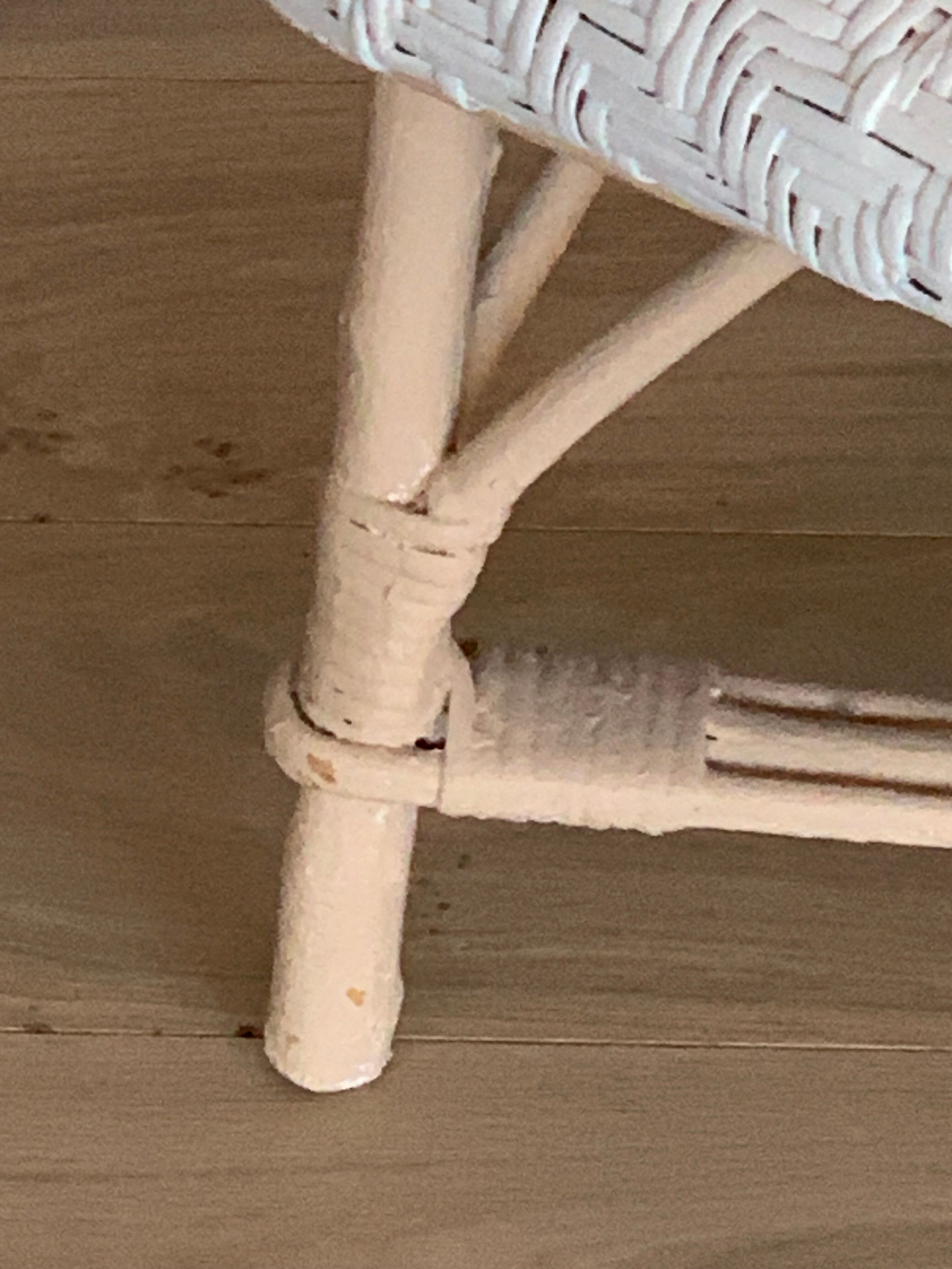 Fauteuil en osier années 40
