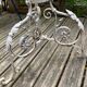 Ancienne jardinière corbeille sur pied fer forgé Orangerie fin XIXème