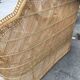Vintage rattan headboard from the 1970s