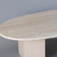 Table basse en travertin vintage