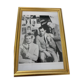 Black and white framed vintage cinema photograph