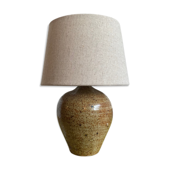 Vintage pyrity stoneware lamp