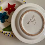 Set of 6 plates De Simone in glazed earth 1970 Italian work