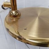 Lampe laiton et métal doré Helmer Andersson, Suède