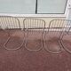 Set of 6 chrome chairs