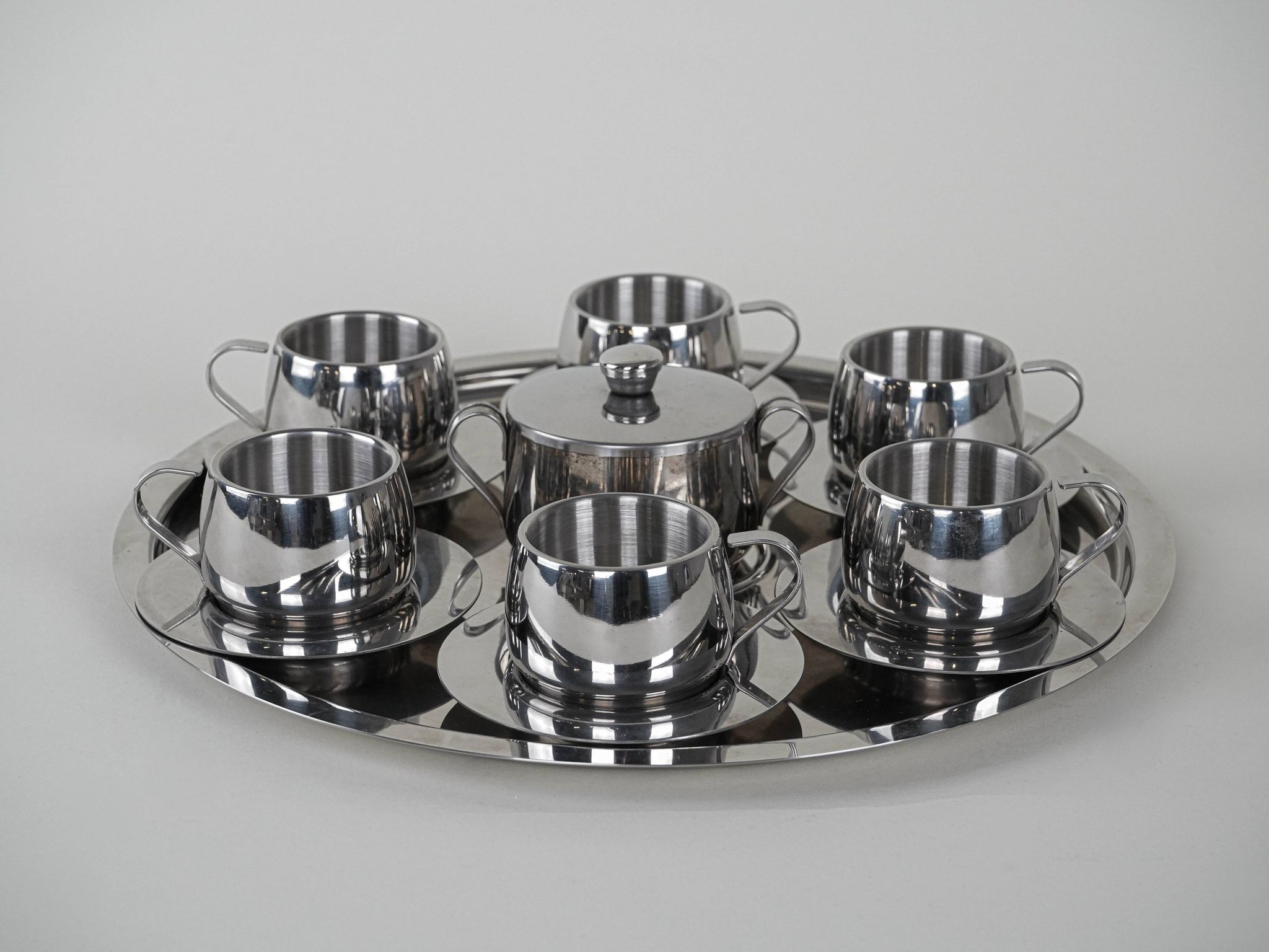Coffee set, Italian design, 1980s, manufactured in Italy