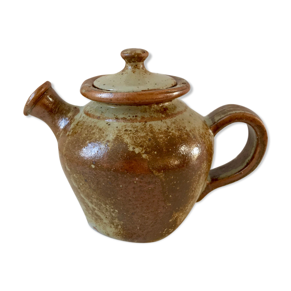Théière en grès vintage années 70