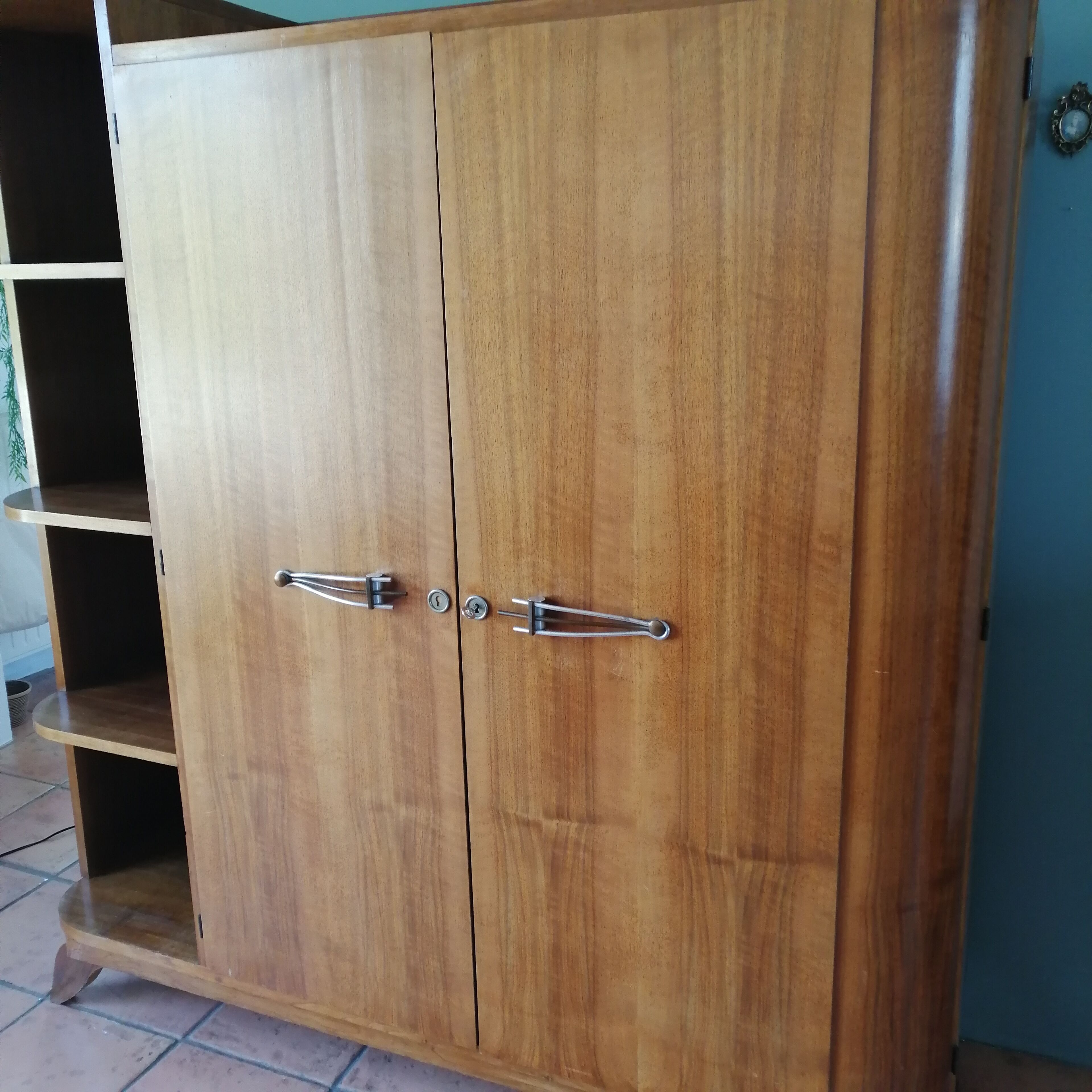 Asymmetrical art deco wardrobe