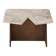 Wood and sculpted travertine table - Italy 1970