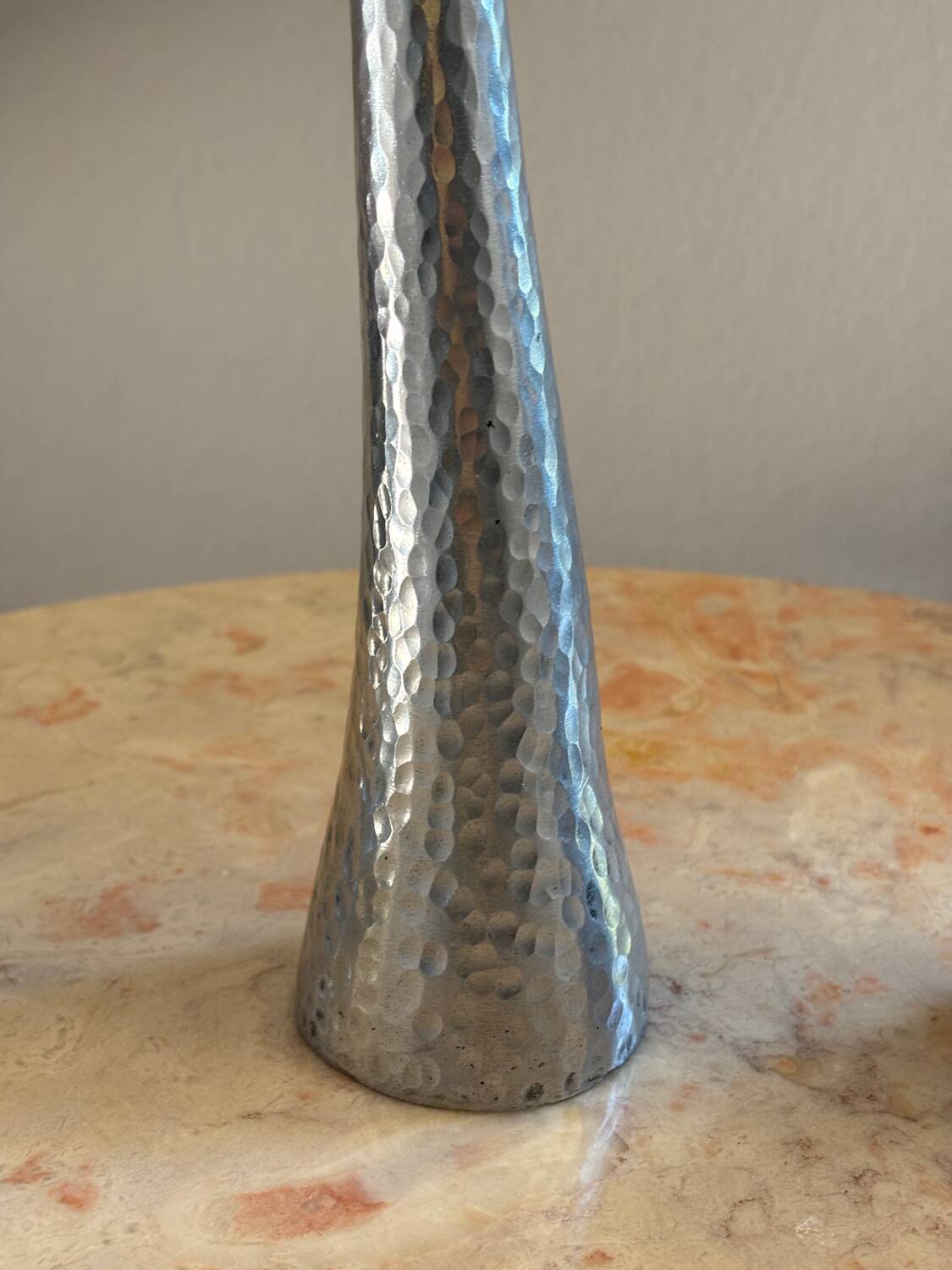 Cast aluminum candle holders
