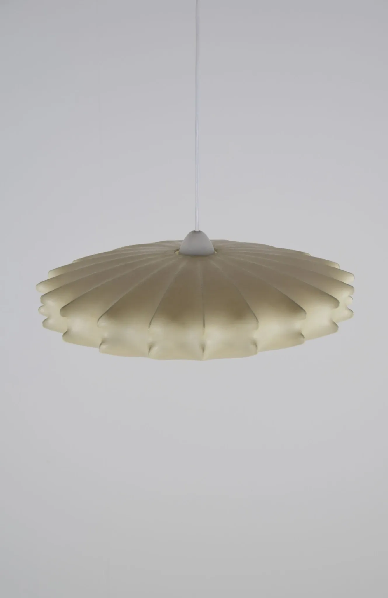 Rare vintage cocoon lamp by Friedel Wauer for Goldkant Leuchten, 1960s