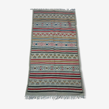 Tapis beige en laine 100x188cm