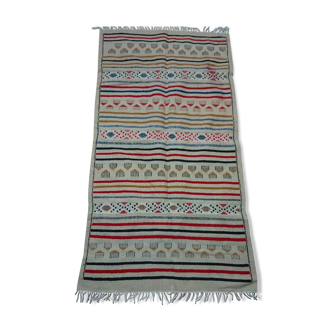 Tapis beige en laine 100x188cm