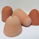 Four bells for seedlings in vintage terracotta