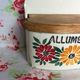 Ceramic matchbox and vintage antique wood dishes Creil Montereau HBCM