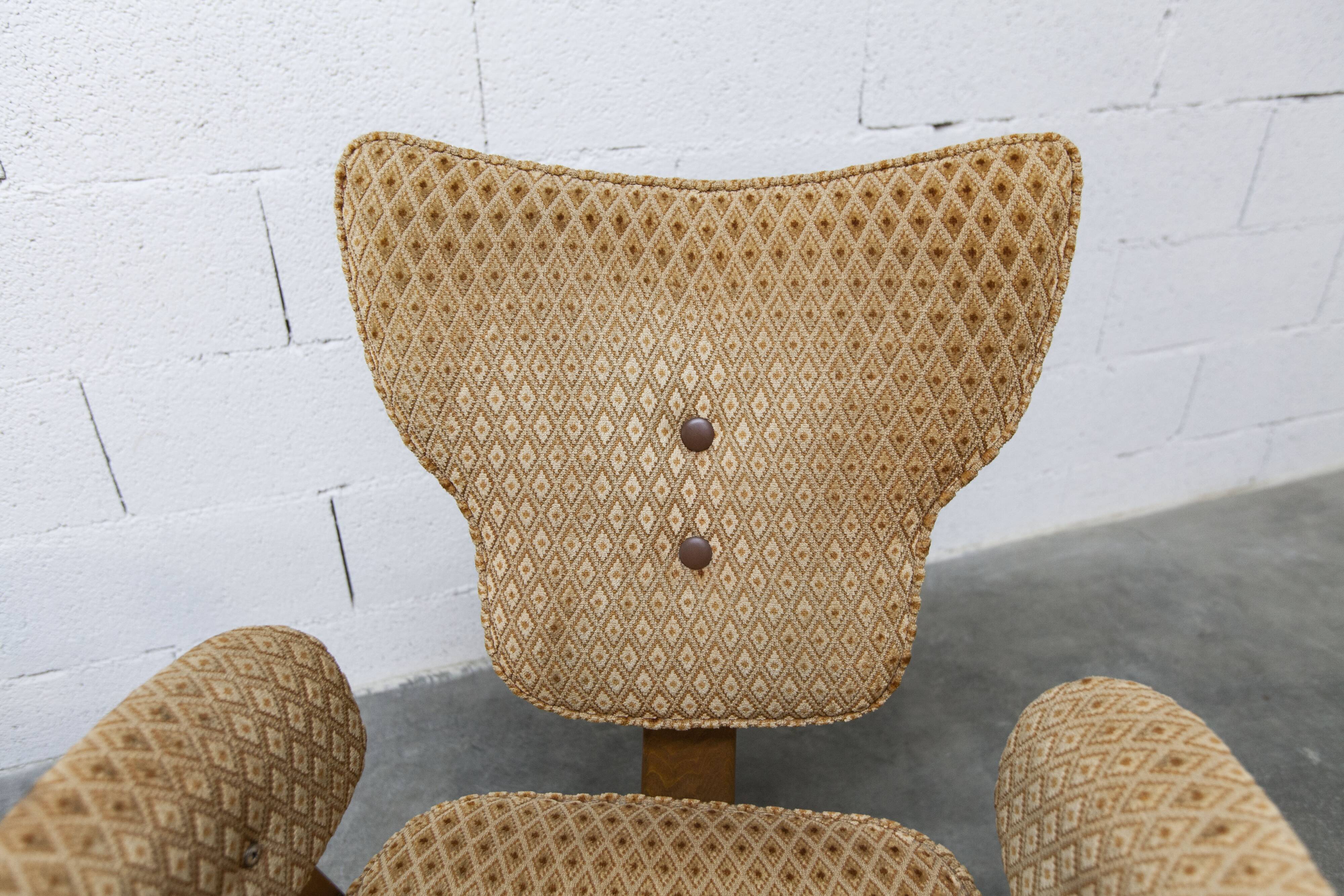 Pair of Lounge chairs by Roger Landault, ABC edition, 1950.