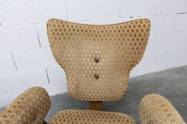 Paire de fauteuils Lounge Roger Landault , édition ABC, 1950