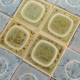 Dessous plat vintage en bois et céramique