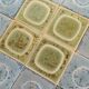 Vintage wooden and ceramic trivet