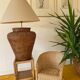 XXL rattan jar lamp from the 60s