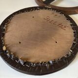 Vintage 60s tripod oak stool