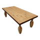 Dining table bowling lane