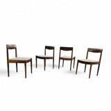 4 Scandinavian teak dining chairs / 1970s