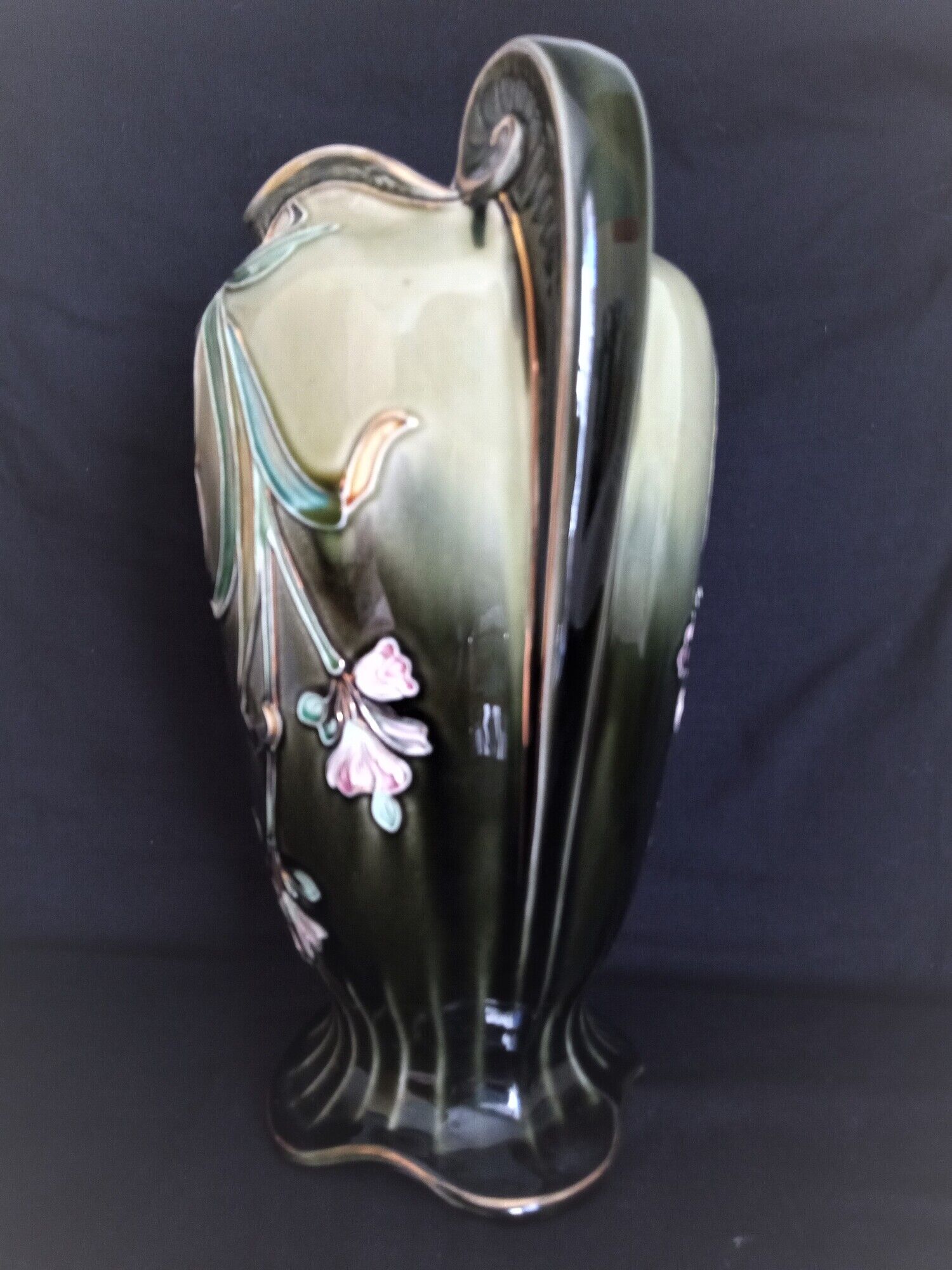 Gustave de Bruyn Art Nouveau earthenware vase by Fives Lille