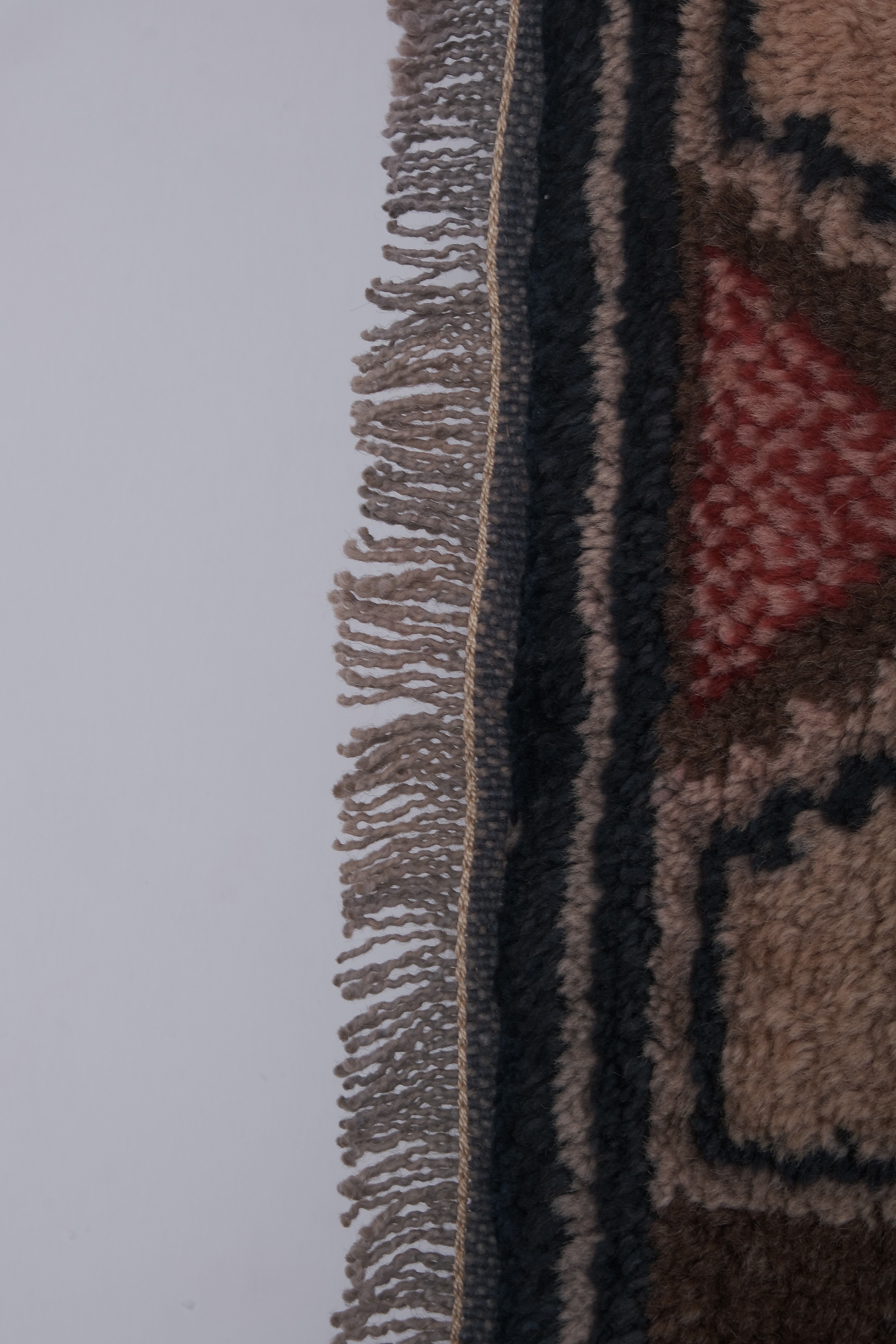 Vintage Turkish rug from Oushak, handwoven 138x244 cm