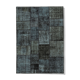 Handmade anatolian vintage 172 cm x 241 cm black patchwork carpet
