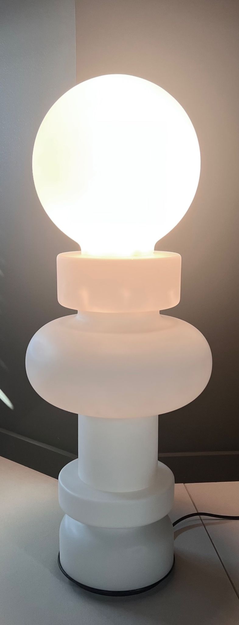 Sun lamp model 2490 RE by Bobo Piccoli for Fontana Arte, Italy 1968