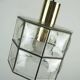 1960s 70s glashuette limburg PENDANT LAMP clear glass shade and brass