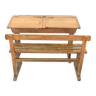 School desk with bench