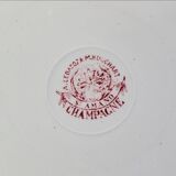 Set of 6 St Amand soup plates, Champagne model, iron earth