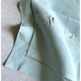 Antique Pure Yarn Dyed Linen Pillowcase in Lagoon Green