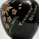 Old carafe hand-painted and signed