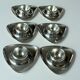 6 stainless steel egg cups by wmf - vintage