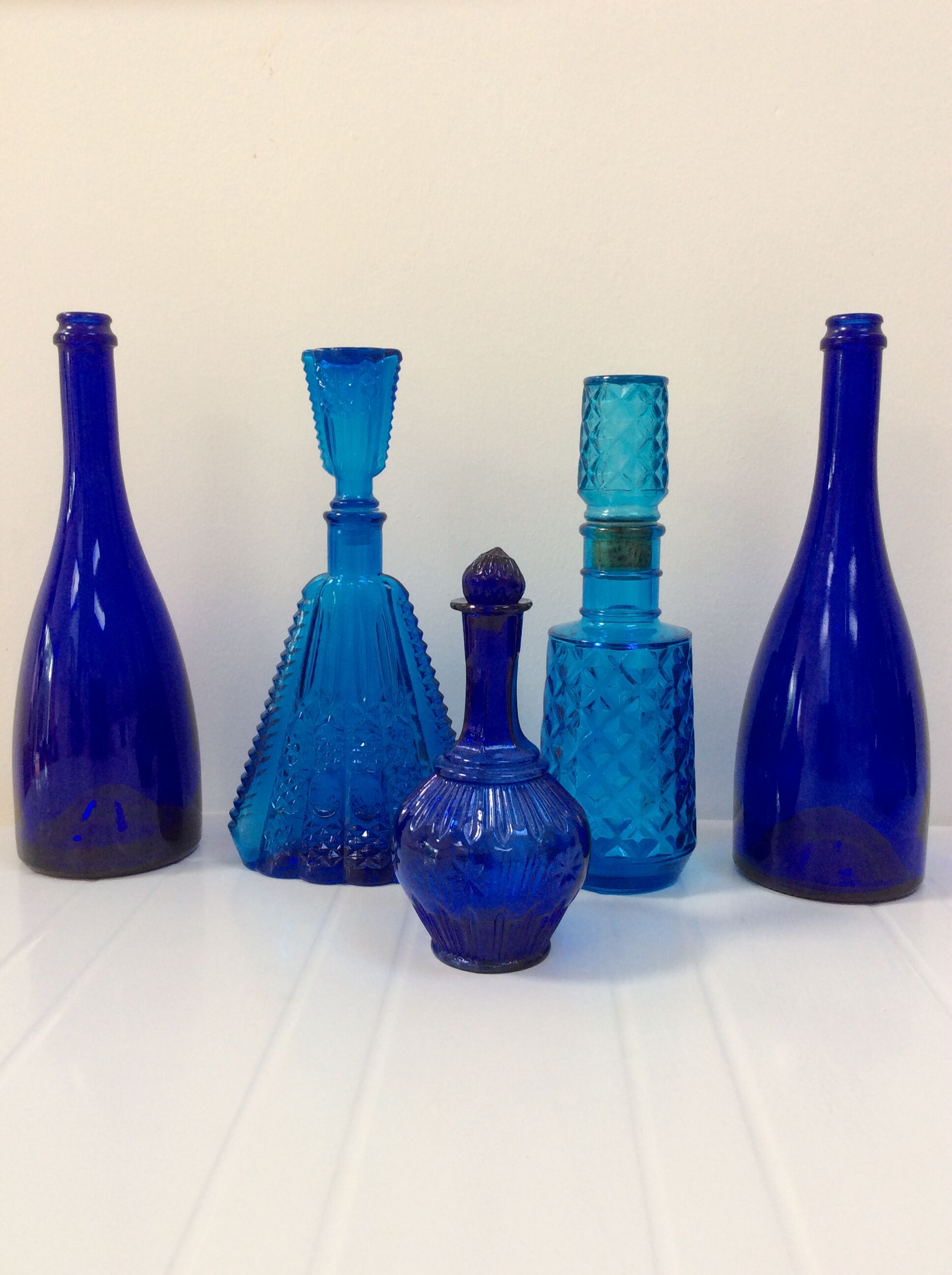 Blue decanter