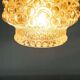 Vintage Scandinavian glass pendant, bubble glass pendant.