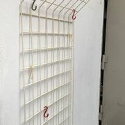 German minimalist Mid-Century coat rack in rope, 1960s