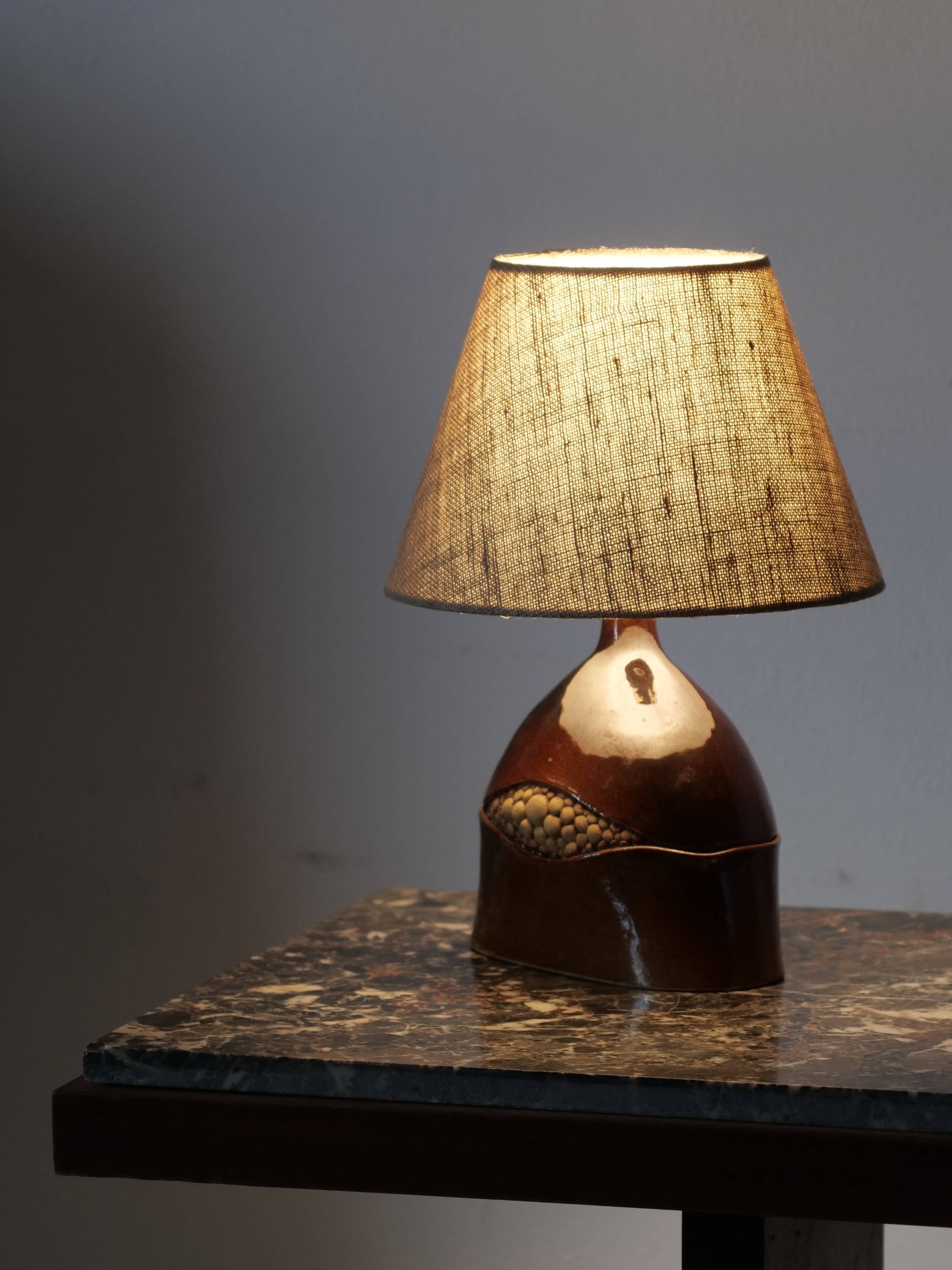 unique vintage ceramic lamp from the 70s
