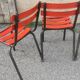 Serie de 4 chaises de terrasse "tolix"